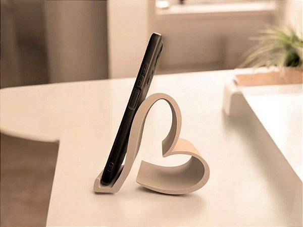 Suporte Celular Coração Decorativo