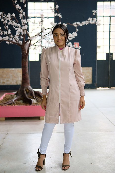 Jaleco Feminino Gola Padre Lady Rose