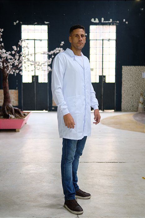 Jaleco Masculino Gola Blazer Branco