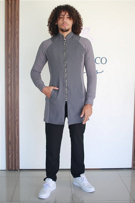 Jaleco Verona Masculino Cinza | Signature
