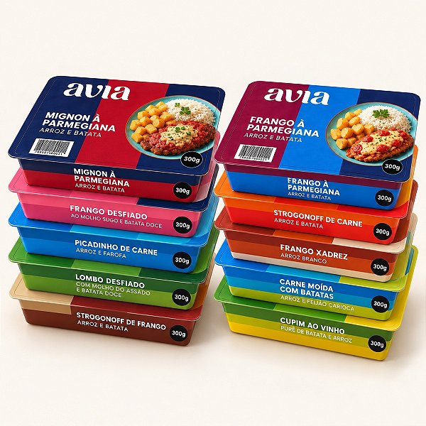 Kit Quinzena Avia – 10 Marmitas 300g