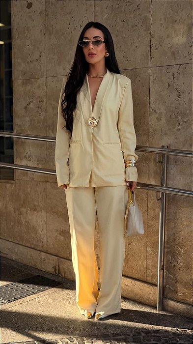 Conjunto Blazer Candy - AMARELO MANTEIGA