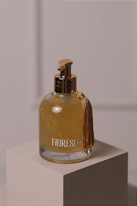 Sabonete Líquido com Glitter Dourado
