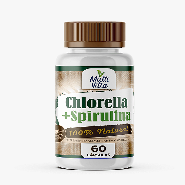 CHLORELLA + SPIRULINA 60 CAPS MULTIVITTA