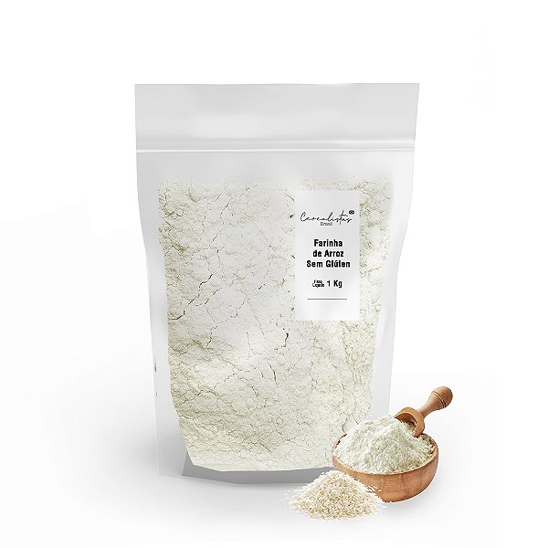 Farinha de Arroz Branca Sem Glúten 1 Kg Cerealistas Brasil