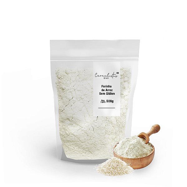 Farinha de Arroz Branca Sem Glúten 500g Cerealistas Brasil