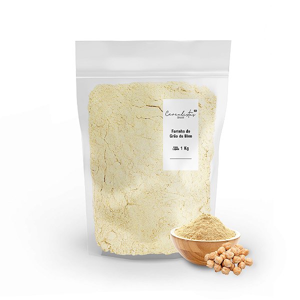 Farinha de Grão de Bico Sem Glúten 1 Kg Cerealistas Brasil