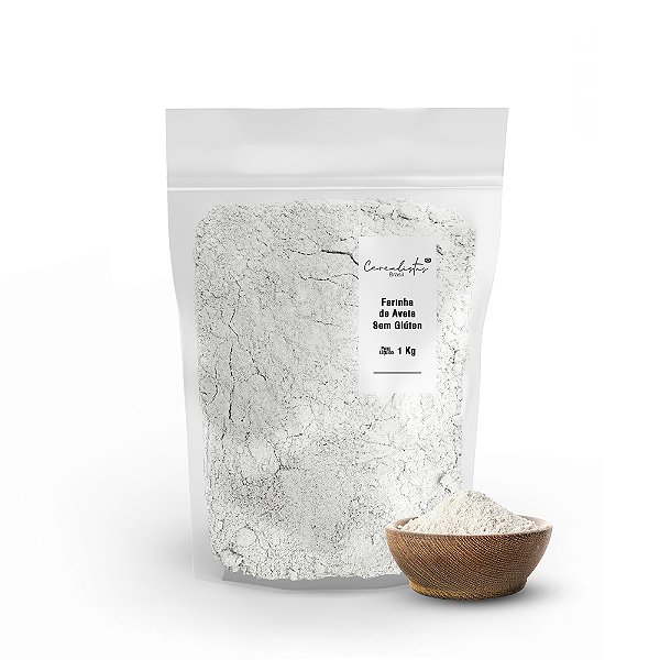 Farinha de Aveia Sem Glúten 1 Kg Cerealistas Brasil