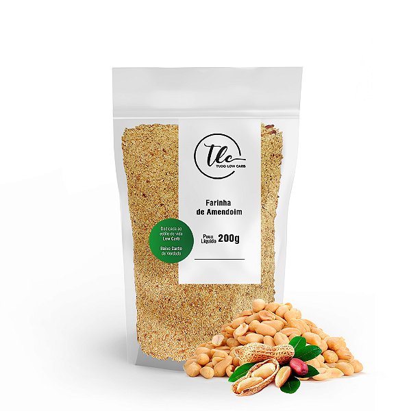 Farinha de Amendoim Sem glúten 200g TLC Tudo Low Carb