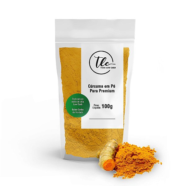 Cúrcuma Em Pó (Açafrão Da Terra) 100% Pura Premium 100g TLC Tudo Low Carb