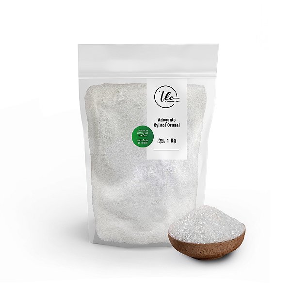 Xilitol Cristal Adoçante 1 Kg TLC Tudo Low Carb