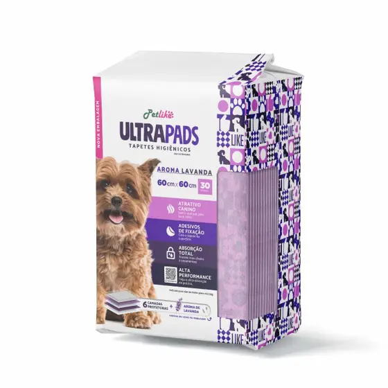 Tapete Higienico Ultra Pads Lavanda  60x60cm 30und