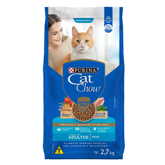 Cat Chow Adultos Peixe 2,7kg