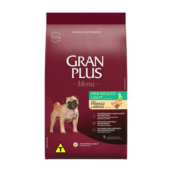 Granplus Menu Caes Adulto Light RaÇas Pequenas 3kg