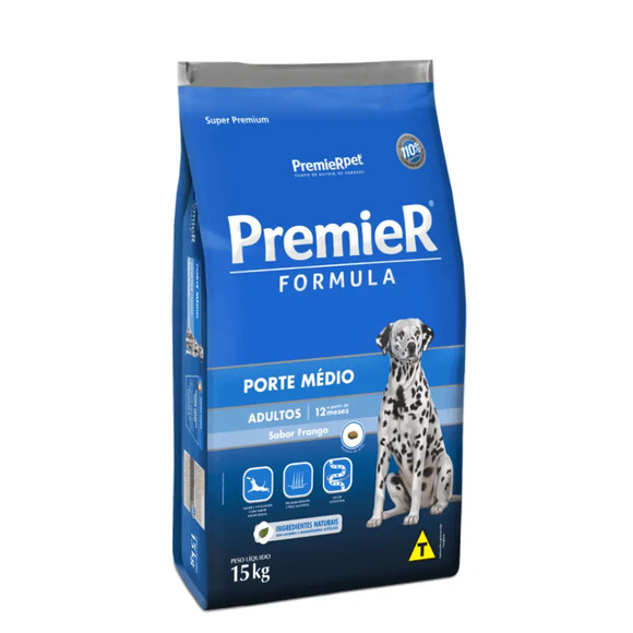 Premier Formula Caes Adulto RaÇas Medias Frango 15kg