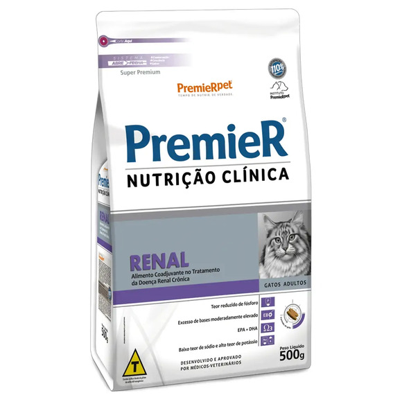 Premier Nutricao Clinica Gatos Renal 0,5 Kg