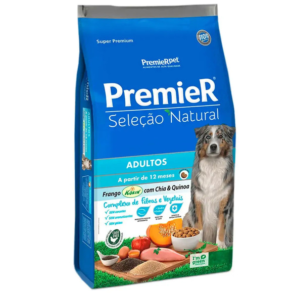 Premier Sel Nat Caes Ad Chia E Quin 12kg