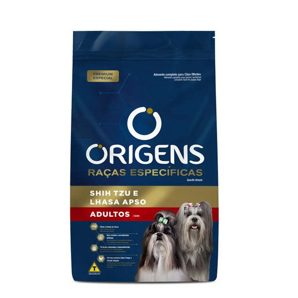 Origens RaÇas Especificas Caes Adulto Shihtzu E Lhasa 1kg