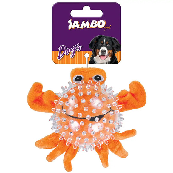 Mordedor de Pelúcia Spiky Ball Caranguejo Jambo Único