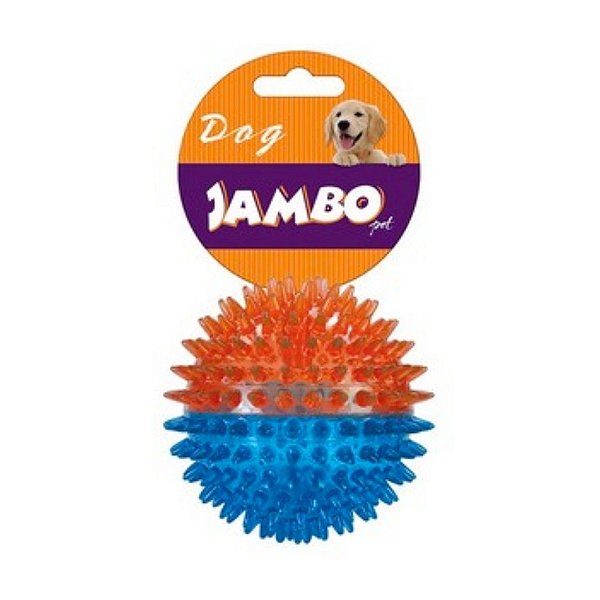 Bola Tpr Pequena Espinho Dual Azul E Laranja