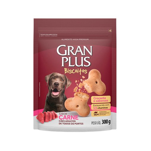 Biscoito Granplus Adulto Carne 300g