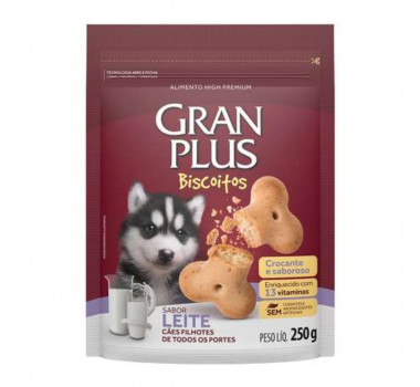 Biscoito Granplus Filhote Ao Leite 250g