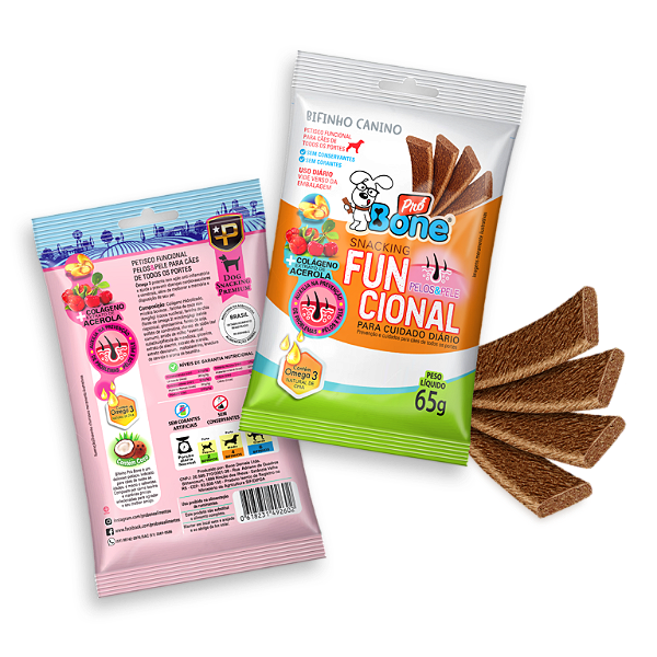 Pro Bone Bifinho Funcional Pelos E Peles 65g