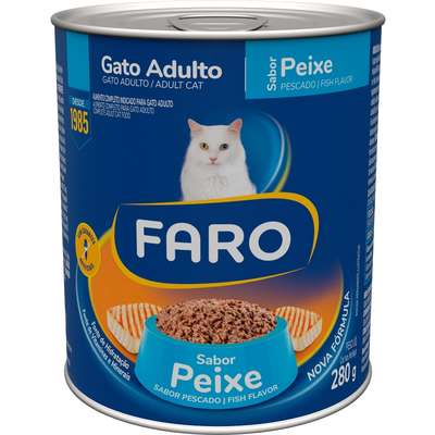Faro Lata Gato Peixe 290g