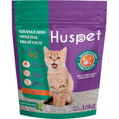 Granulado Higienico De Mineral Huspet 1,8kg