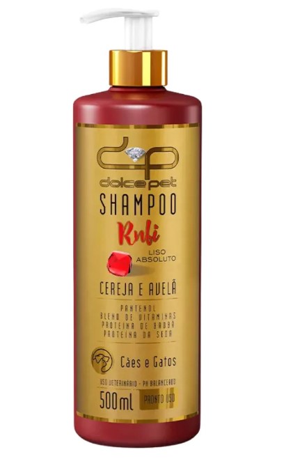 Shampoo Liso Absoluto / Cereja  Avela  / 500 Ml / Pronto Uso