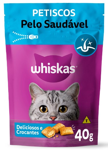 Whiskas Temptations Pelo Saudavel Gato Adulto 40g