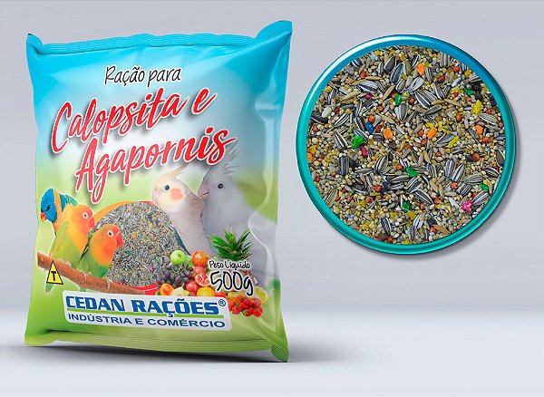 Calopsita E Agapornis 500g Cedan