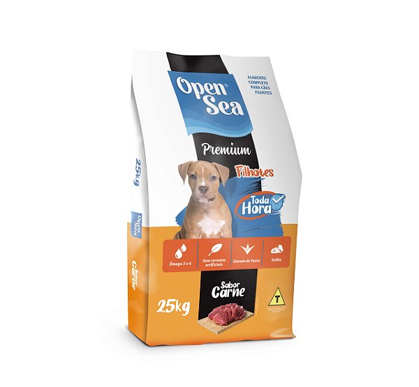 Open Sea Dog Filhotes Carne 25kg