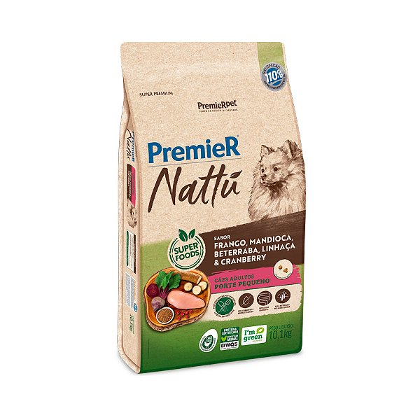 Premier Nattu Caes Adult Senior Mandioca 10 1 Kg