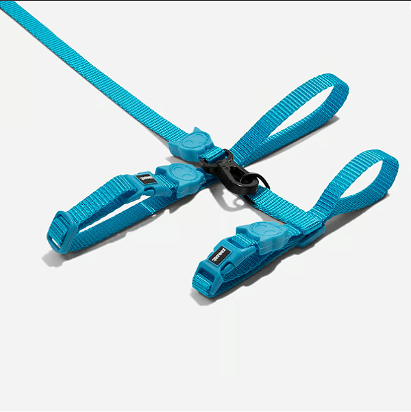 Peitoral Zee Cat C/ Guia Ultimate Blue P/ Gatos