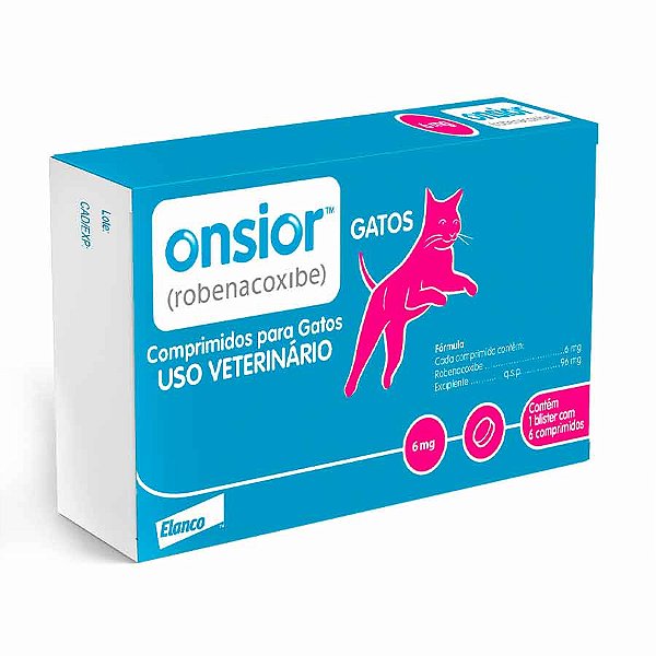 Onsior Gatos 6mg - 2,5kg