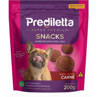 Petisco Snack Prediletta P/ Caes Hamburguinho 200g
