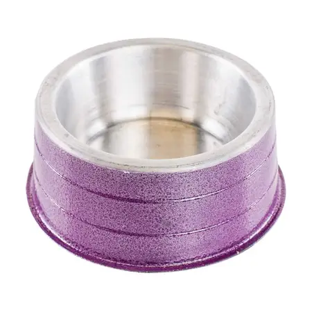 Comedouro Aluminio Pesado Mini Lilas 300ml