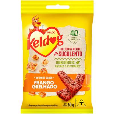 Petisco Keldog Bifinho Frango Grelhado 60g