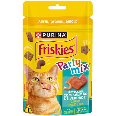 Petisco Friskies Party Mix Salmao 80g