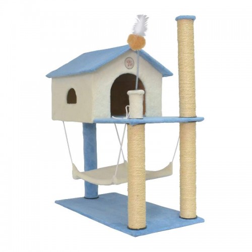 Arranhador House Baby Pelucia Azul
