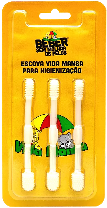Kit Com 3 Escovas Vida Mansa Para HigienizaÇÃo