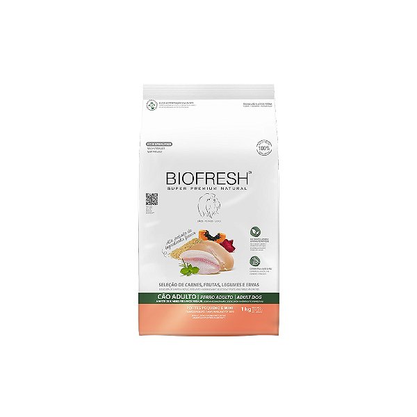 Biofresh Caes Adulto RaÇas Pequenas Mix Carne E Frutas 1kg