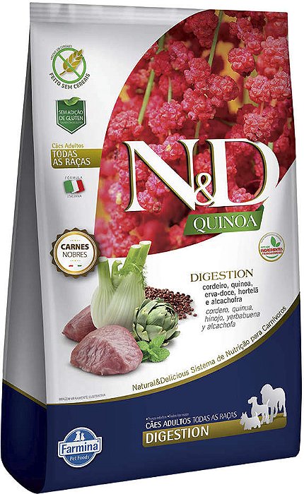 Nd Quinoa Cuidado Digestivo Caes Adulto Cordeiro 2,5kg