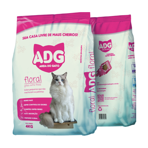 Areia Adg Floral Graos Finos 4kg