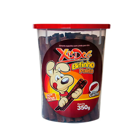 Petisco Bifinho XisDog Palito Carne 350 g