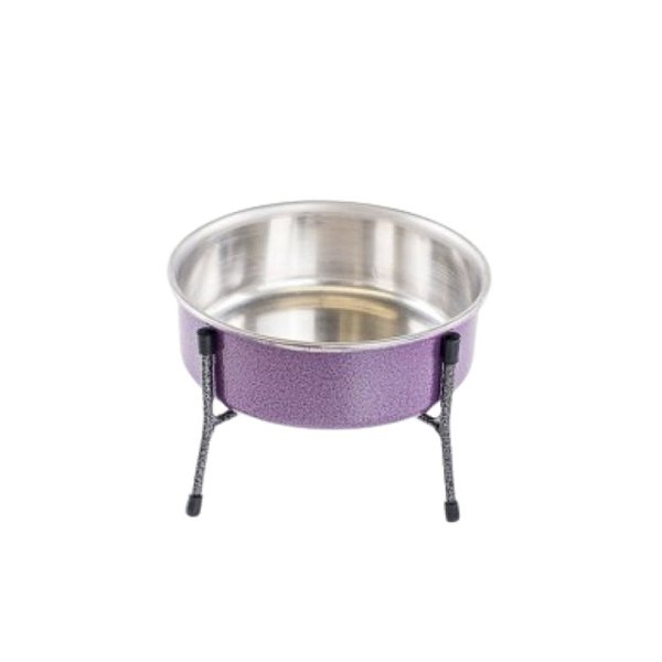 Comedouro Aramado Simples NF Pet Lilás 600 ml