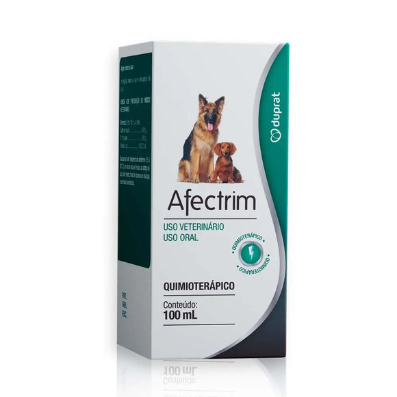 Afectrim Antibiótico para Infecções em Cães e Gatos Duprat 100 ml