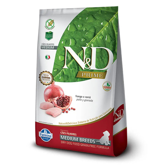 Ração N&D Prime Cães Puppy Medium Frango 10,1 kg