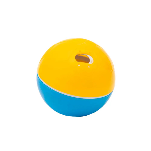 Brinquedo Comedouro Crazy Ball Amicus Azul e Amarelo P